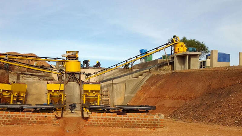 Planta trituradora de mineral de oro