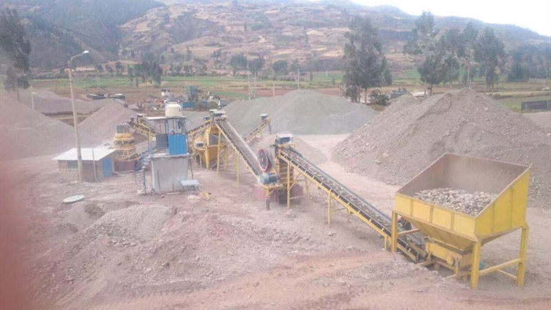Planta de trituración de guijarros de río de 120 tph en Perú
