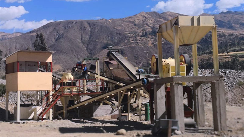 Planta de fabricación de arena de granito de 50-80 tph en Perú
