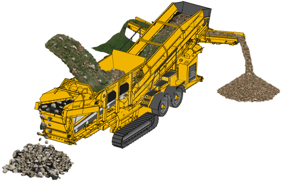 tracked mobile crusher working principle
